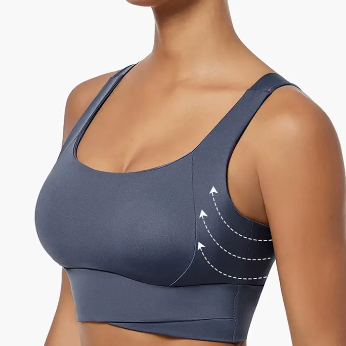 Soutien-gorge de sport à fort impact pour femmes, soutien-gorge de sport rembourré, haut court d'entraînement, de Fitness, dos nageur, pour le Yoga