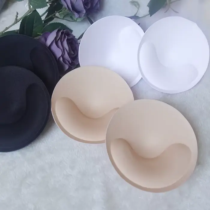 Nylonové podprsenky polštáře 12cm bílá nahá černá pro podprsenky plavky zvýšit objem hrudníku pohodlné zvláštní příležitosti