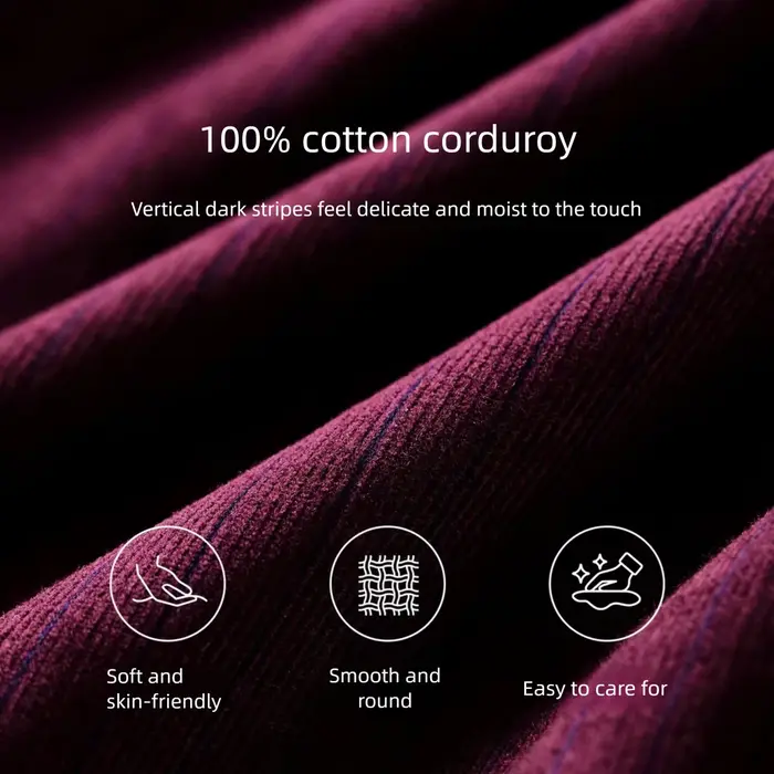 Chemise en velours côtelé de coton SENTUBILA pour femme, collection automne 2026, décontractée, brod