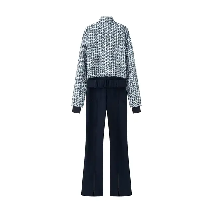 Combinaison matelassée tendance à la mode, nouvelle arrivée printemps 2026, patchwork matelassé, cei
