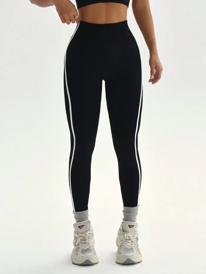 Pantalons de yoga rayés pour femmes, pantalons de sport d'extérieur à séchage rapide, pantalons de y