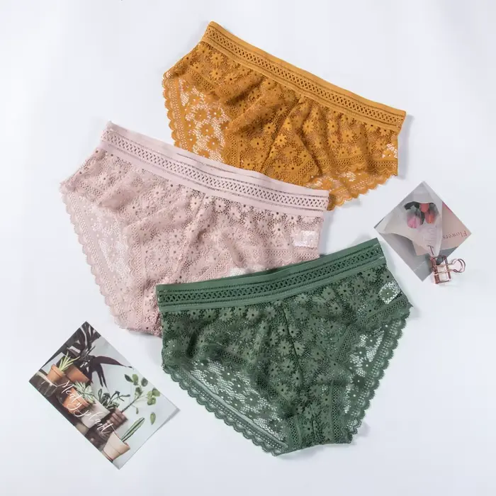 Elegantní polyesterové krajkové kalhotky pro ženy speciální příležitosti spodní prádlo,,