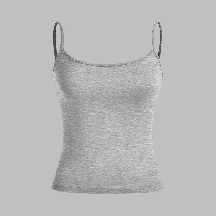 Débardeur à bretelles pour femmes, haut Slim pour mode d'été, polyvalent, décontracté, respirant, ti