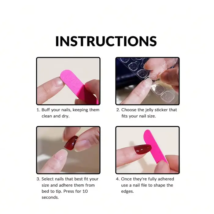 24 pièces d'ongles français courts avec 1 gelée et 1 lime à ongles 24 pièces d'ongles français court