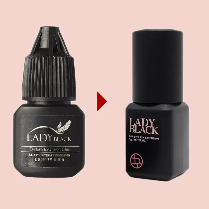 Colle à cils noirs pour femmes, 5 bouteilles, séchage coréen, plus rapide, Extensions de faux-cils, 