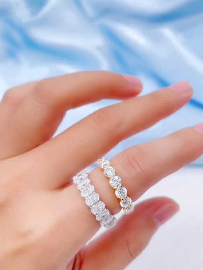 Bague ovale en argent Sterling 925 pour femmes, Zircon Original, à la mode, cadeau de fiançailles, d