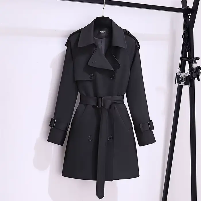 Coupe-vent de Style britannique pour femmes, Streetwear, Trench-coat à Double boutonnage, vestes kak