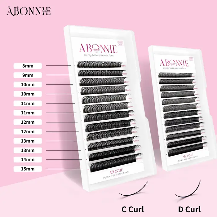Abonnie Angel Lashes – Extensions de cils individuels pré-faits en forme de fleur 5D, cils effilés p
