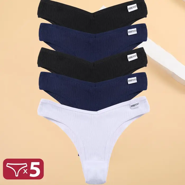 5 Ks / Set Bavlněné spodní prádlo Kalhotky Spodní prádlo Sexy ženy slipy Tangas Žena Spodní prádlo Kalhotky String Solid Bikiny 13 Barvy