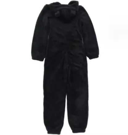 Combinaison en peluche pour femmes, couleur unie, décontractée, manches longues, pour la maison quot