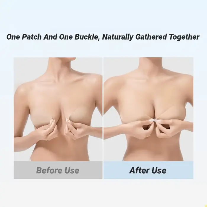 Silikonová lepicí podprsenka - vodotěsná, neviditelná, push-up pro svatební šaty a backless, přírodní křivky, malá hrudník, ženy