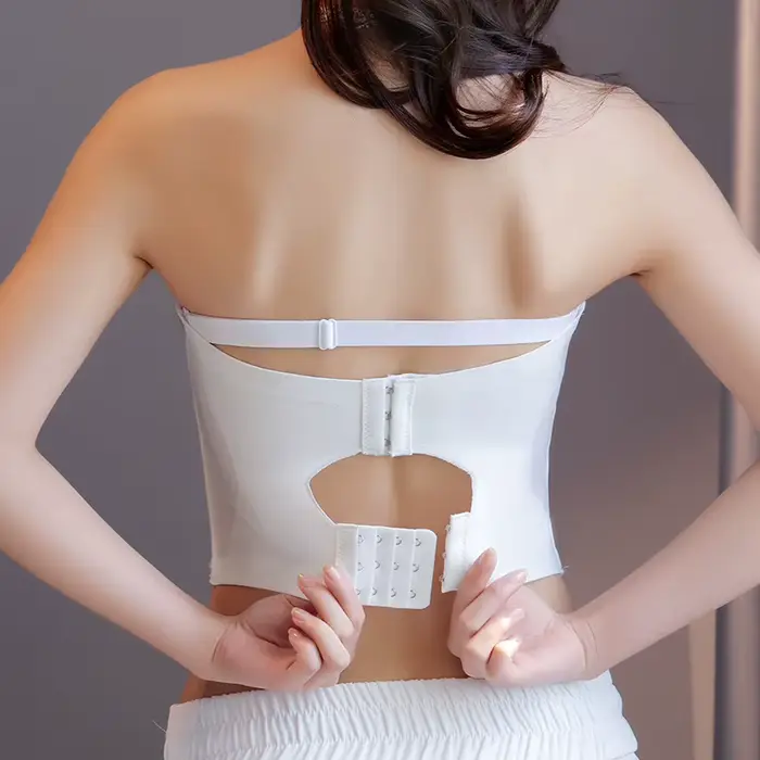 Sexy bez ramínek Bralette pevný polyester elastan a nylon pro ženy velké velikosti push up minimizer podprsenka bezešvé speciální příležitosti