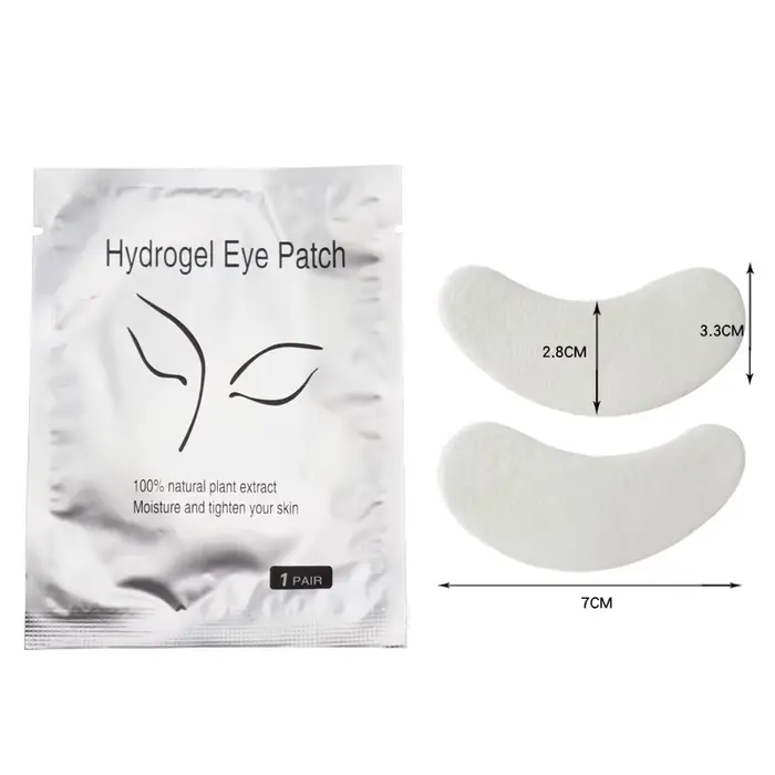 50 paires de patchs pour cils sous les yeux, coussinet d'isolation pour les yeux, élimine l'hydrogel