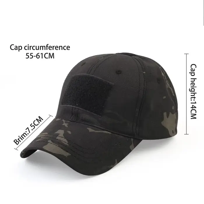 Casquette de baseball camouflage tactique réglable pour homme et femme, idéale pour le paintball, le