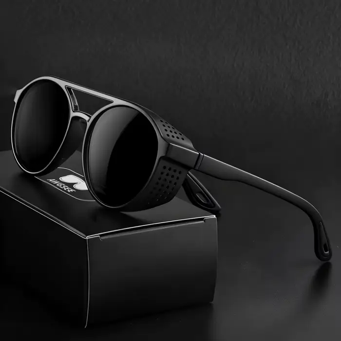 Lunettes de soleil Steampunk Lunettes de soleil de sport polarisées pour hommes et femmes; Lunettes