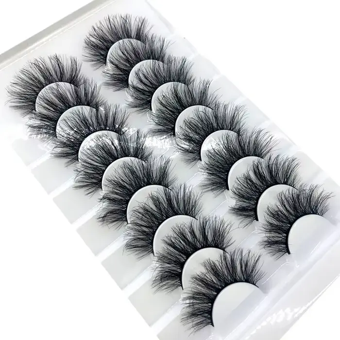 8 paires 15-22mm naturel 3D faux cils faux cils kit de maquillage vison cils extension vison cils ma
