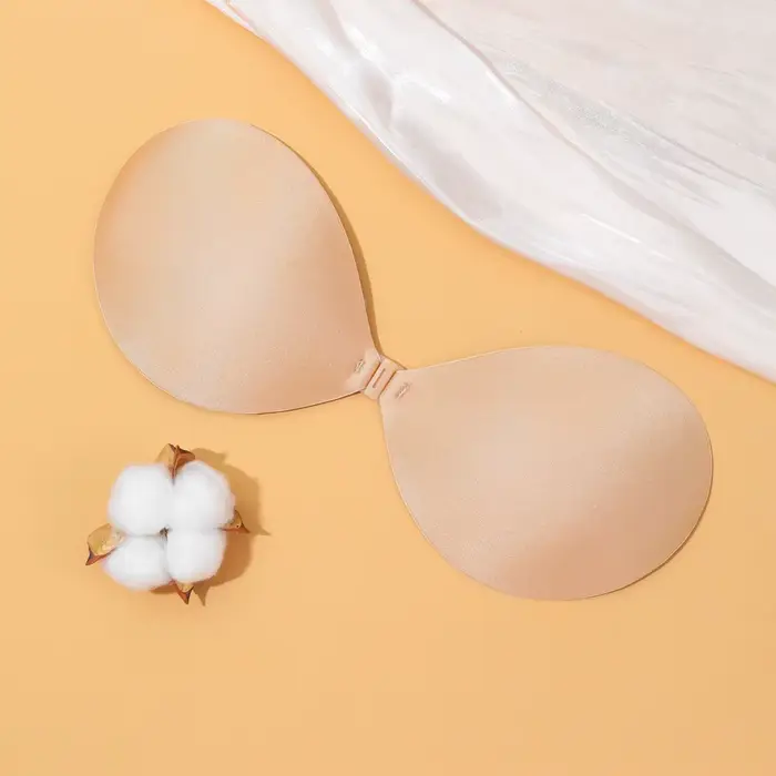 Sexy push-up neviditelná podprsenka pro ženy, silikonové samolepící, bezešvé, přední uzavření, bez ramínek, bez zad