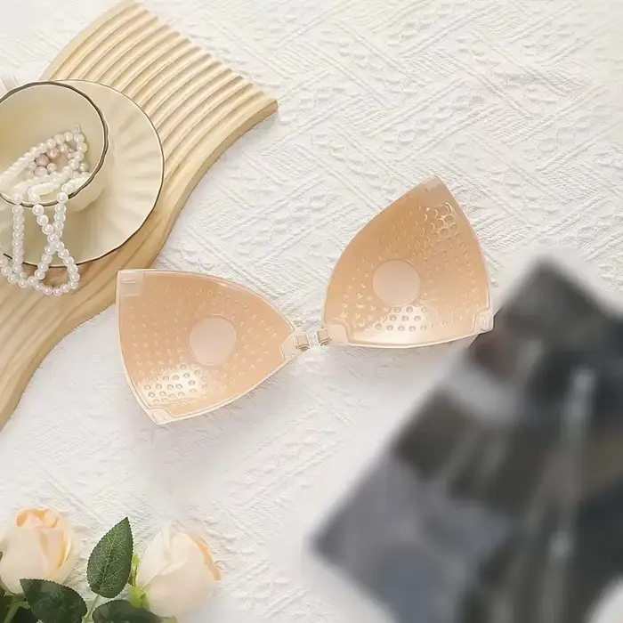 Dámská těsná podprsenka, Backless, svatební šaty, silikonové ponoření, hluboký U krk, lepicí podprsenka, zvětšení prsou, neviditelné spodní prádlo, kryt bradavky