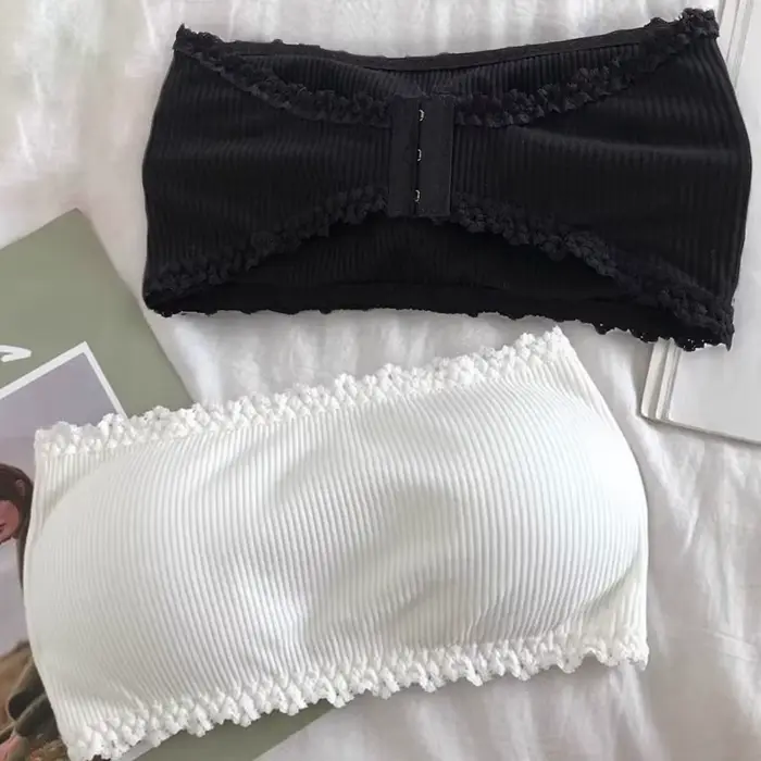Dámská krajka bez ramínek podprsenka, Sexy Tubular Top, neviditelný, push-up, Bralette, bezešvé prádlo, letní spodní prádlo, hrudníku zábaly, krátké vrcholy