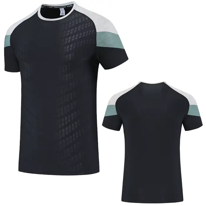 T-shirt de sport à manches courtes pour hommes, à la mode, pour musculation, Fitness, entraînement, 