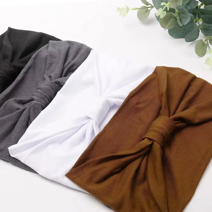 Grands bandeaux pour femmes, élégants, style Boho, Turban de Sport, Yoga, en coton, Bandana antidéra