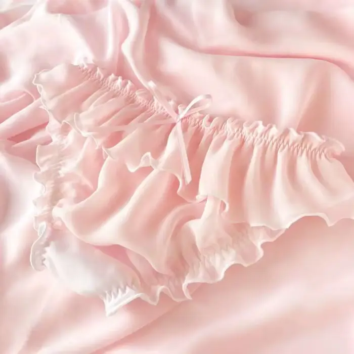 Lolita – sous-vêtements Sexy taille basse, à volants, respirants, doux, couleur unie, slips avec nœud papillon, culottes de fête privée, Costumes