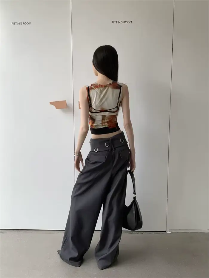 Contest ERART-Haut court sexy pour femme, Pixelate Icidal, Cyber Tsion, Précieux, Vêtements grunge, 