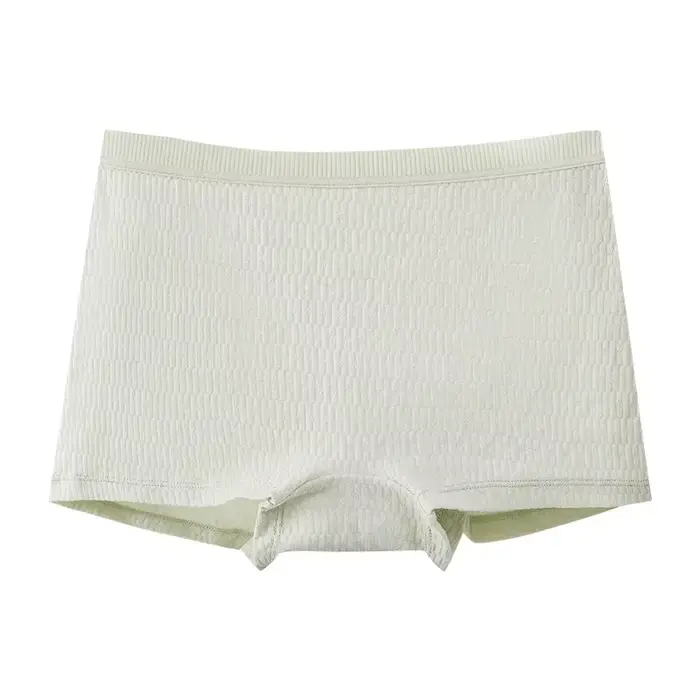 Culotte en coton gaufré pour femme, sous-vêtement sexy taille mi-basse, caleçon féminin, sous-jupe,