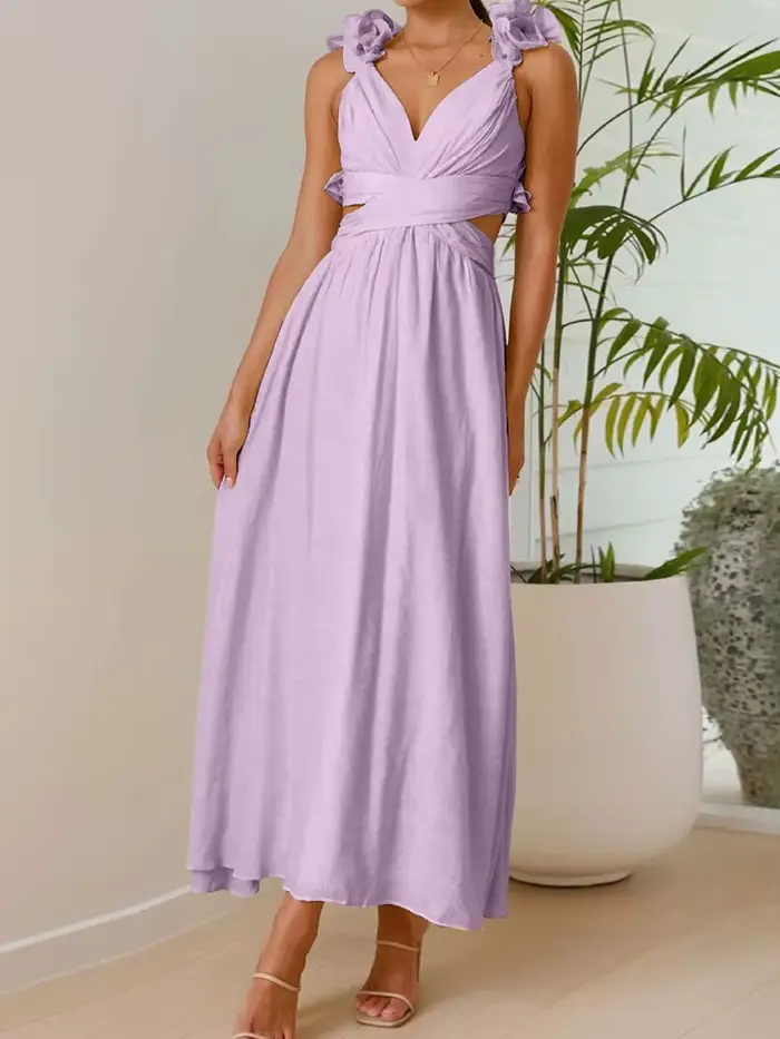 FibrLoungewear-Dámské patchworkové večerní šaty