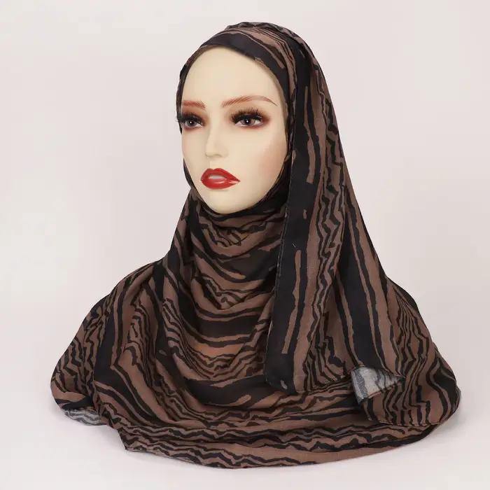 1 kus Ramadánský hidžáb s leopardím vzorem