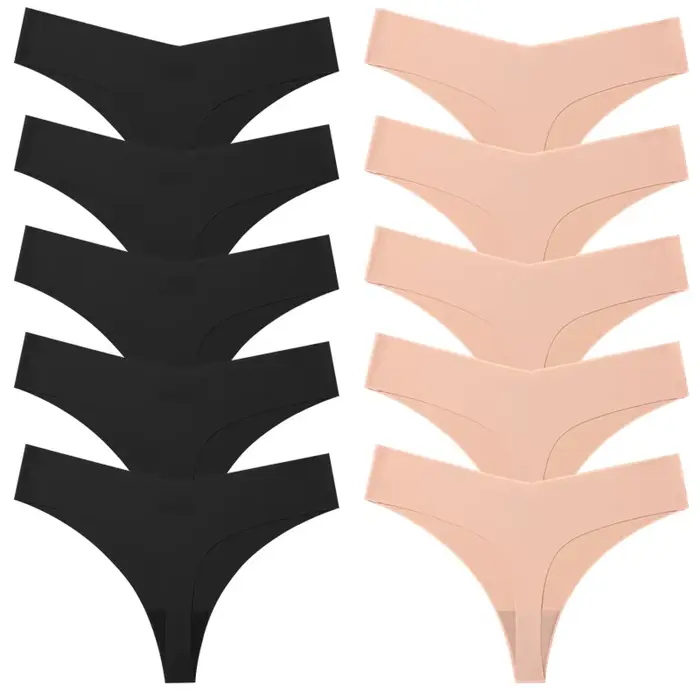 Poblador 10 pièces/ensemble culottes pour femmes mode Simple sous-vêtements sans couture tongs respi