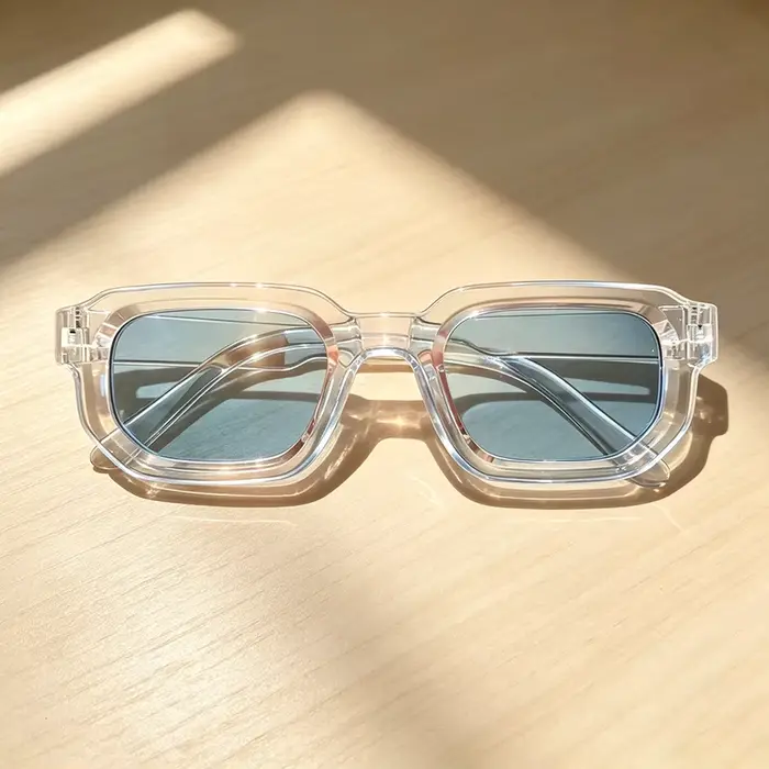 6 ks/sada Dámské Vintage Obdélníkové Sluneční Brýle Retro Móda Luxusní Značka Design