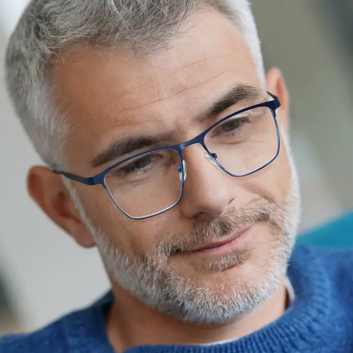 MODFANS lunettes de lecture à lumière bleue pour hommes cadre en métal lecteurs d'ordinateur presbyt
