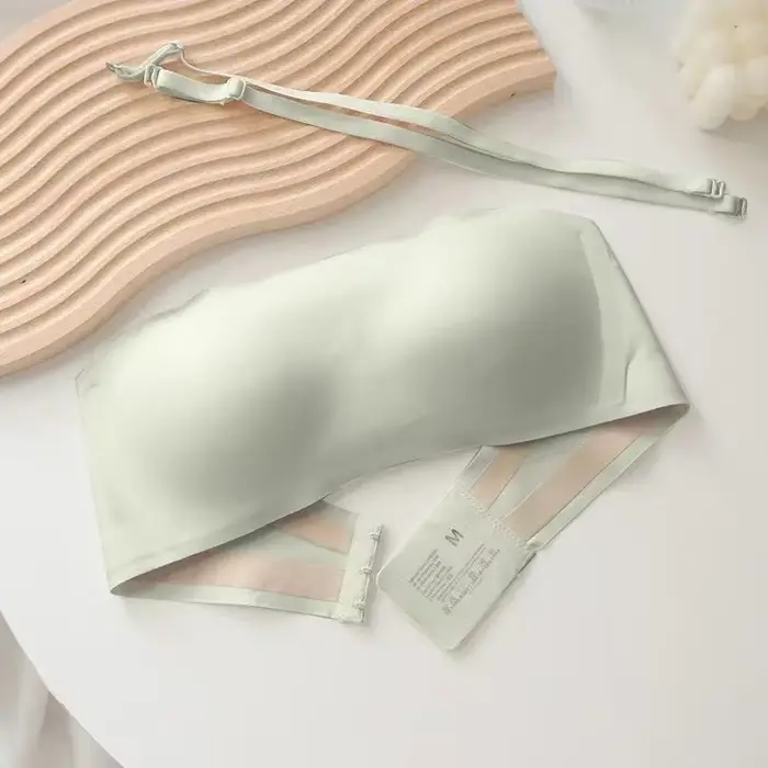 Soutien-gorge Invisible sans bretelles, sous-vêtements sans couture pour femmes, froncé sans Traces,