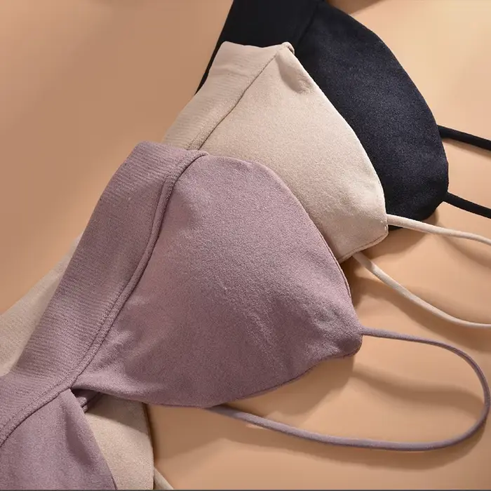 Soutien-gorge Triangle français pour femmes, bustier tubulaire, Sexy, sans couture, Camisole, sans fil, dos nu, Lingerie, Bralette, été