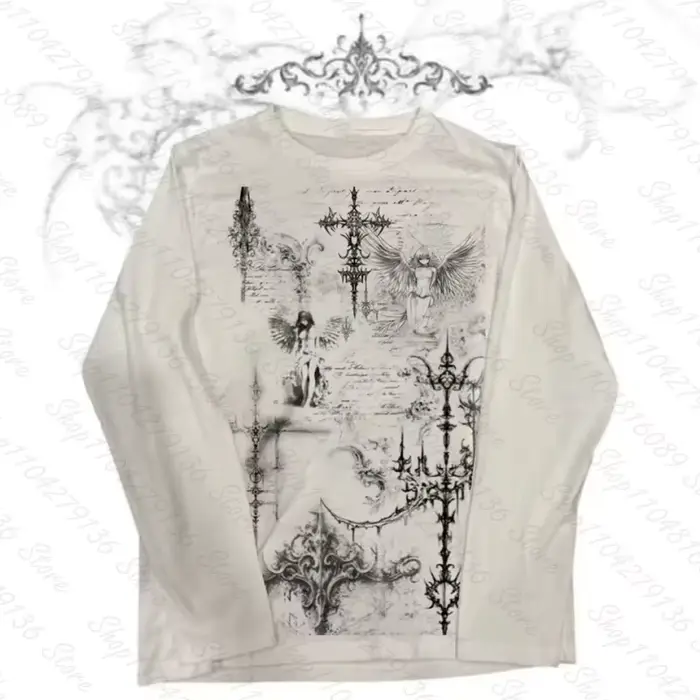Femme vêtements pour femmes Kawaii Emo graphique t-shirts Y2k hauts haut court femmes recadrée Shouj