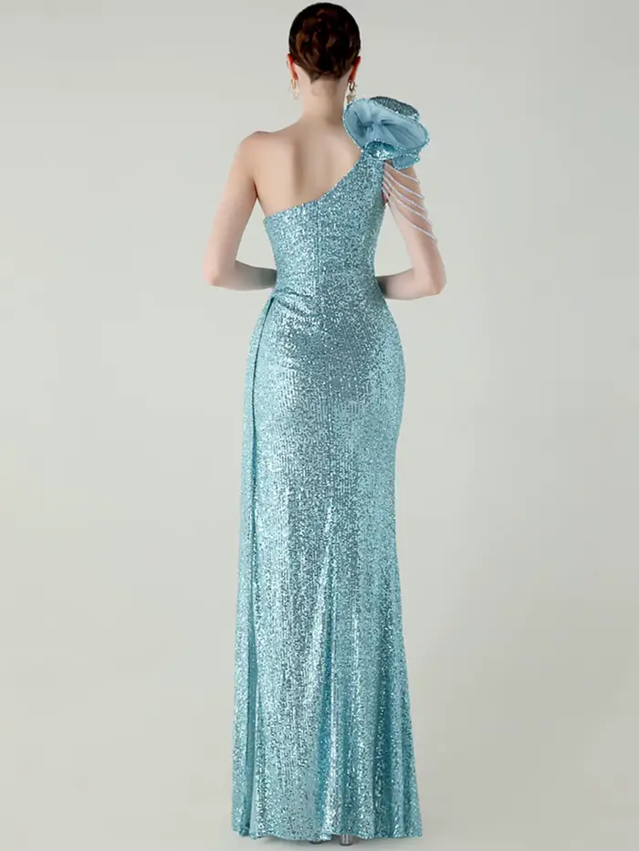Sexy dos nu blanc sequin robe d'été femmes élégantes robes longues de fête pour femme de luxe annive