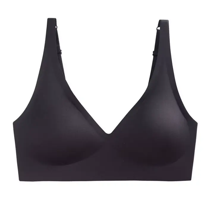 Soutien-gorge léopard sans couture ajusté, dos élégant, antichoc, décolleté en V profond, lingerie e