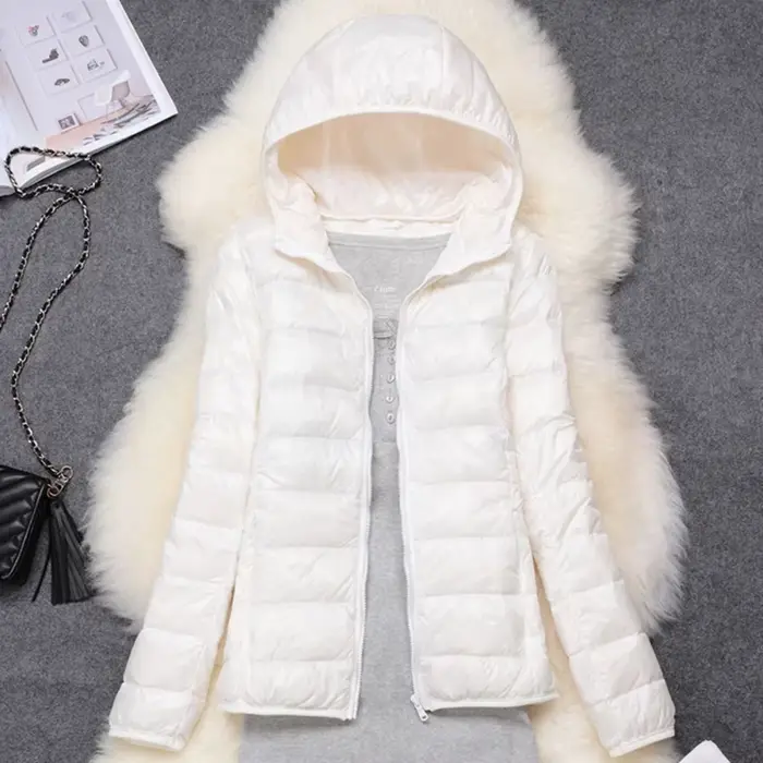 Doudoune Femme Ultra Légère, Capuche Pliable, Doudoune Femme, Manteau NikS6, Hiver, Nouveau, Printem
