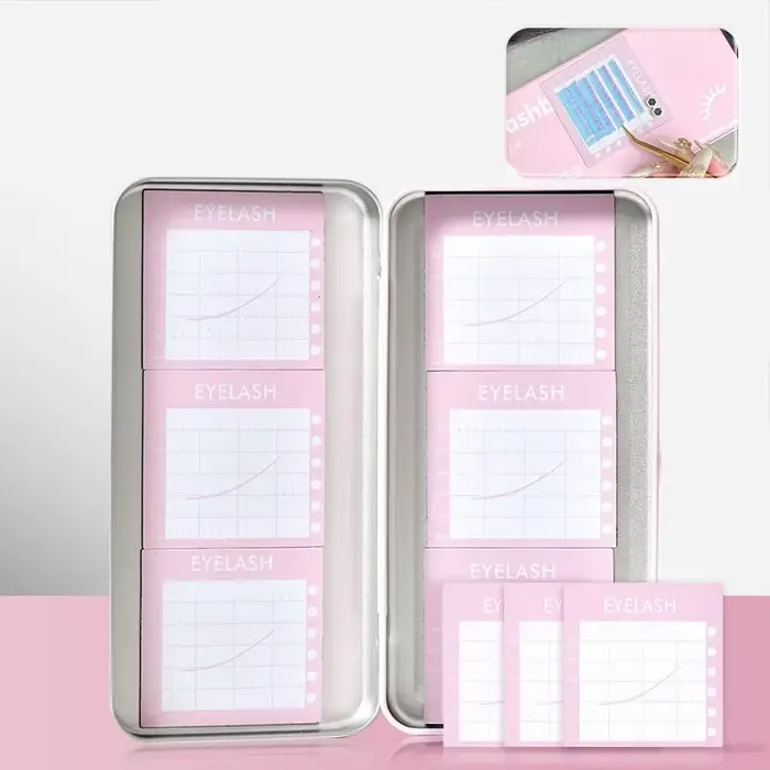 Boîte de rangement magnétique pour femmes, outil de rangement pour extensions de faux cils, bandes m