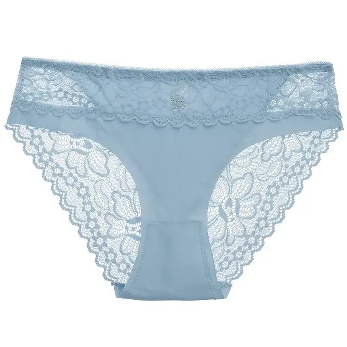 Krajka Dámské kalhotky Sexy Bezešvé Dámské spodní prádlo Dámské kalhotky Nízký pas Spodní prádlo Pevné kalhotky Dívky kalhotky Tangas Slip Ženy