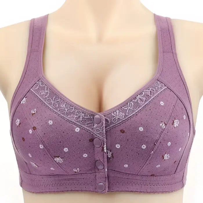 Soutien-gorge à fermeture avant pour femmes, soutien-gorge grande taille, soutien-gorge sans couture sans armatures, bralette en dentelle, lingerie sexy pour femmes