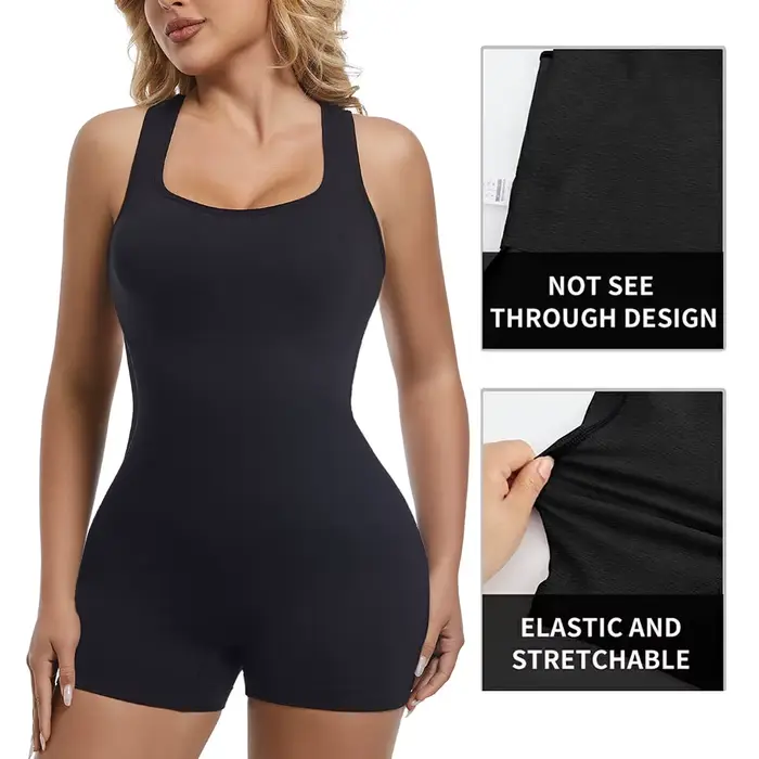 Combinaison dos nu pour femme, combinaison une pièce, barboteuse sexy, costume de batterie