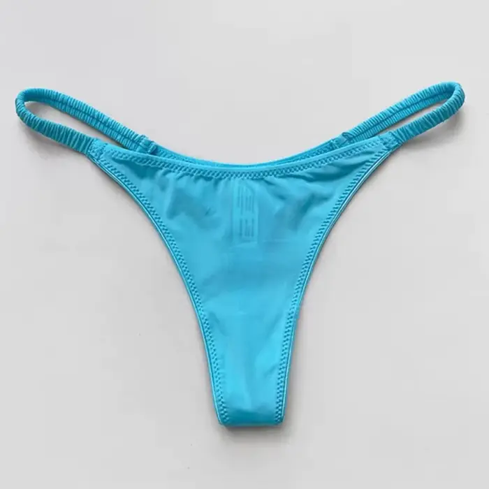 Sexy spodní prádlo: Dámské nízko pasované tanga a kalhotky, bezešvé dámské spodní prádlo, plážový styl
