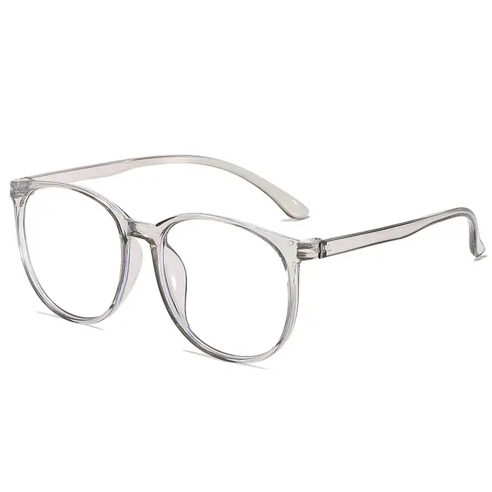 Lunettes d'ordinateur transparentes à grande monture pour femmes, rondes, Anti-lumière bleue, optiqu