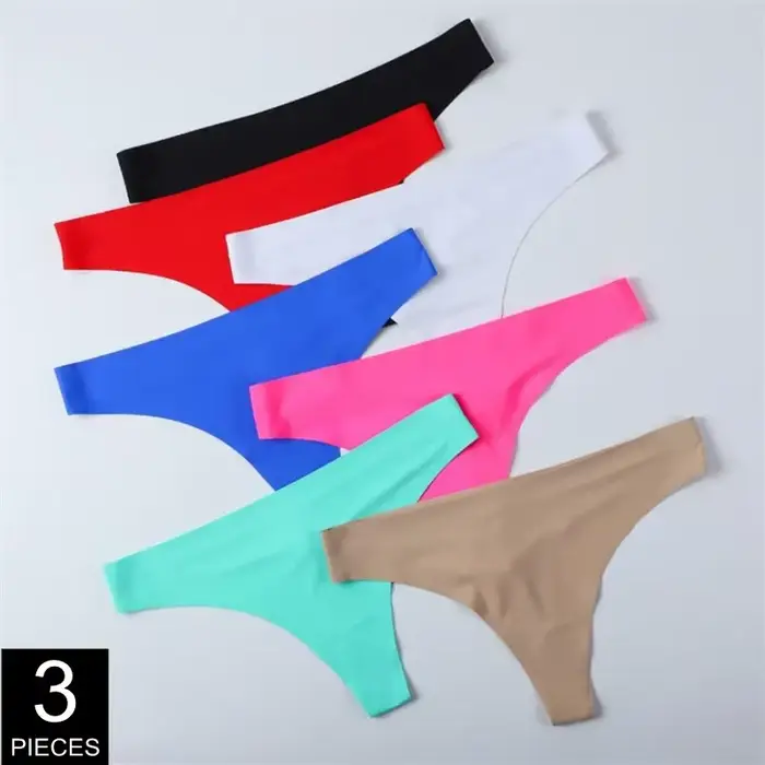 Dámské Ice hedvábné tanga, bezešvé prádlo, kyselé barvy, nízký pas tanga, tanga dámské spodní prádlo