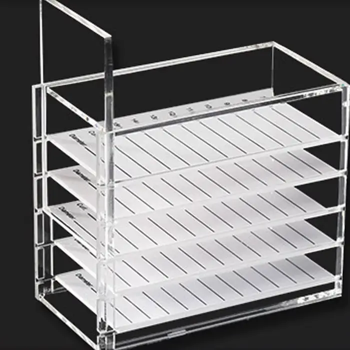 Boîte de rangement pour Extensions de cils, 5 couches, palette acrylique, support organisateur de ci