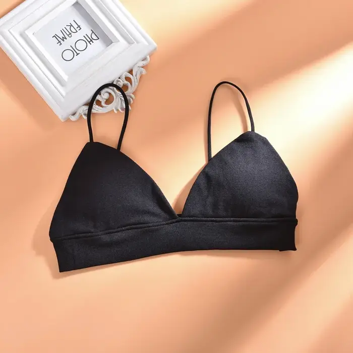Soutien-gorge Triangle français pour femmes, bustier tubulaire, Sexy, sans couture, Camisole, sans fil, dos nu, Lingerie, Bralette, été