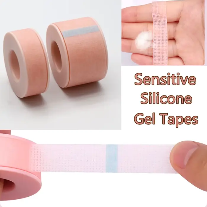 Nouveau ruban de cils en Gel de Silicone Non tissé, respirant, résistant aux sensibles, microporeux,