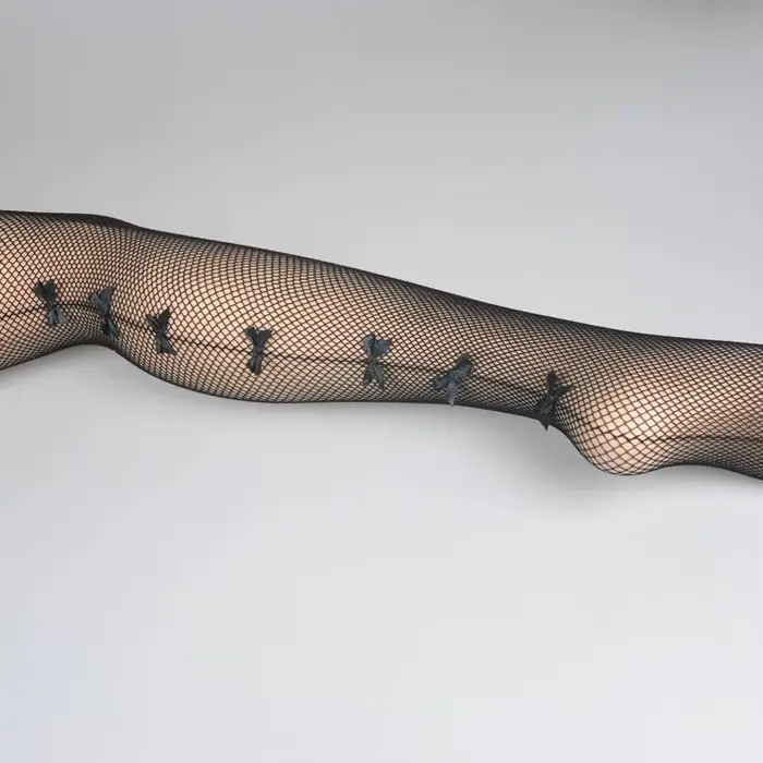 Sexy Dámské punčocháče Line Design punčocháče Malé mašle Nízké síť Velké velikosti Dámské Dámské Pletené Nové Přímá doprava